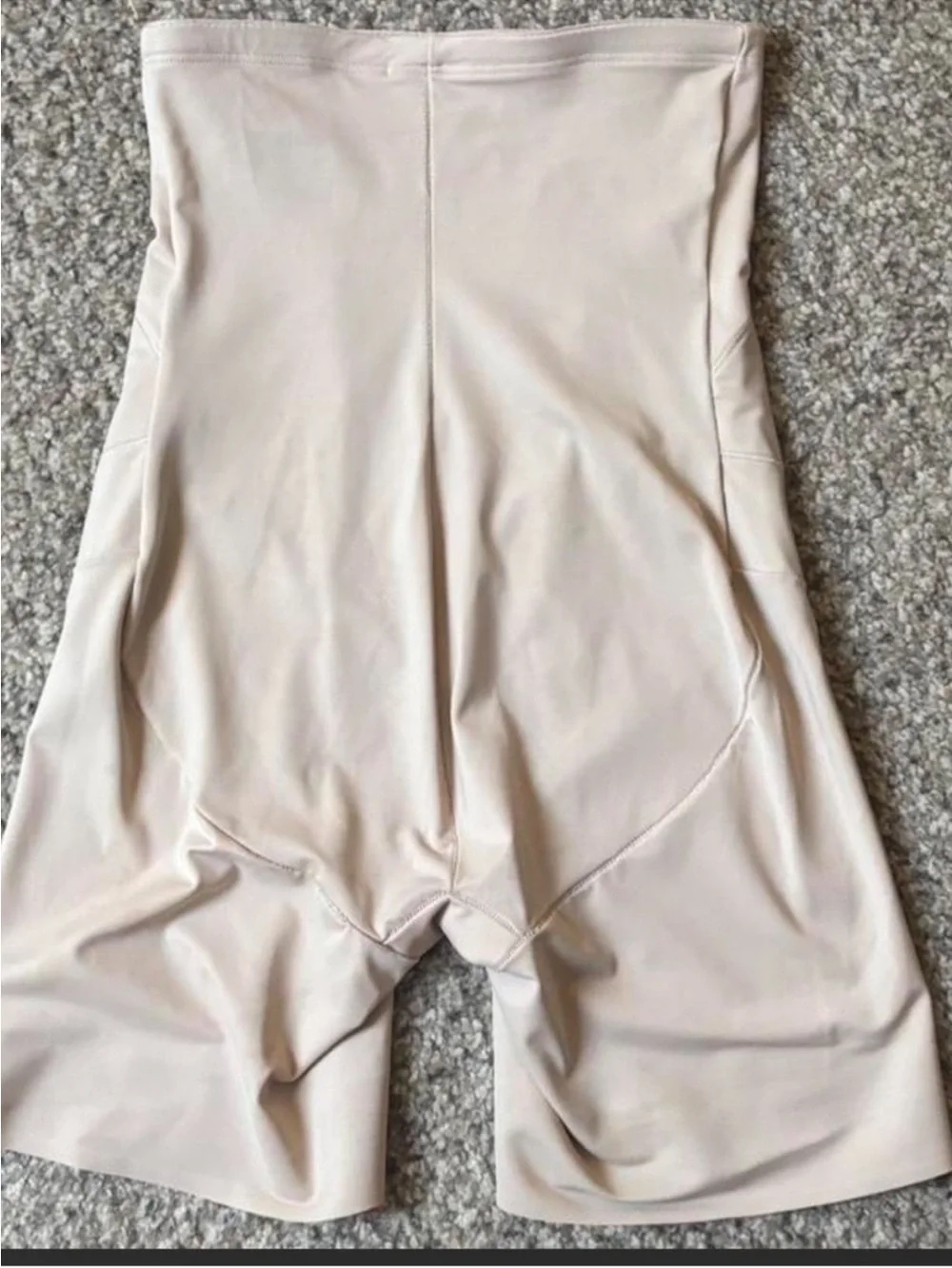 High-Waist Beige Shape-wear
